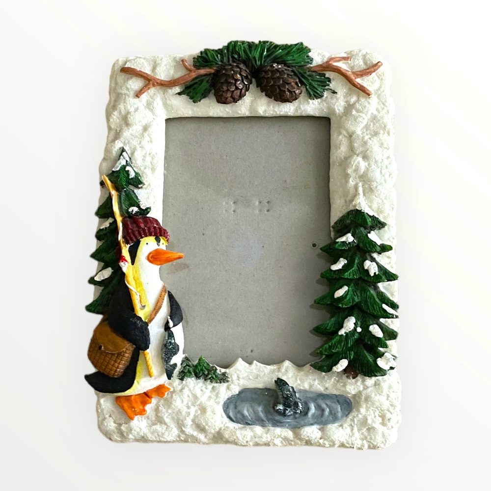 Vintage Holiday Christmas Picture Frame